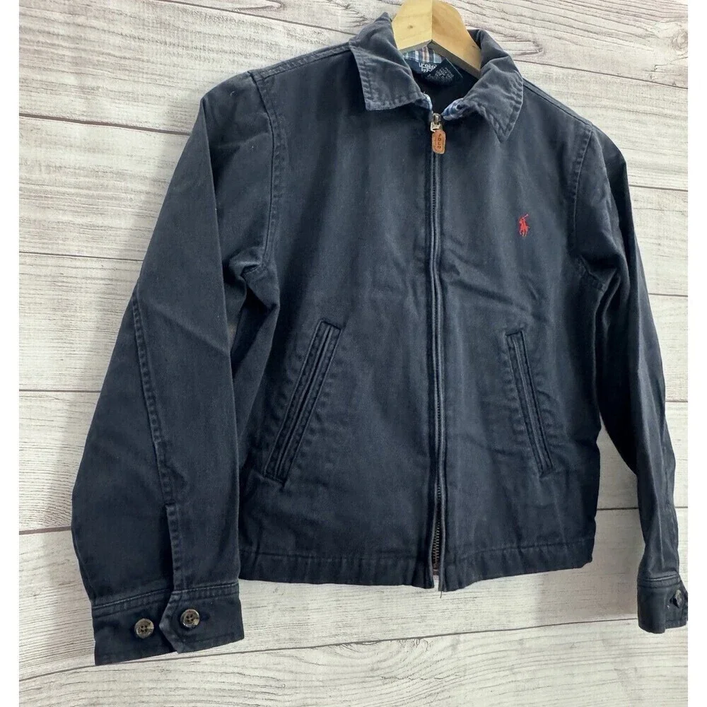 Boy’s/Kid’s Vintage Polo Ralph Lauren Full Zip Basic Jacket Size 8/10
